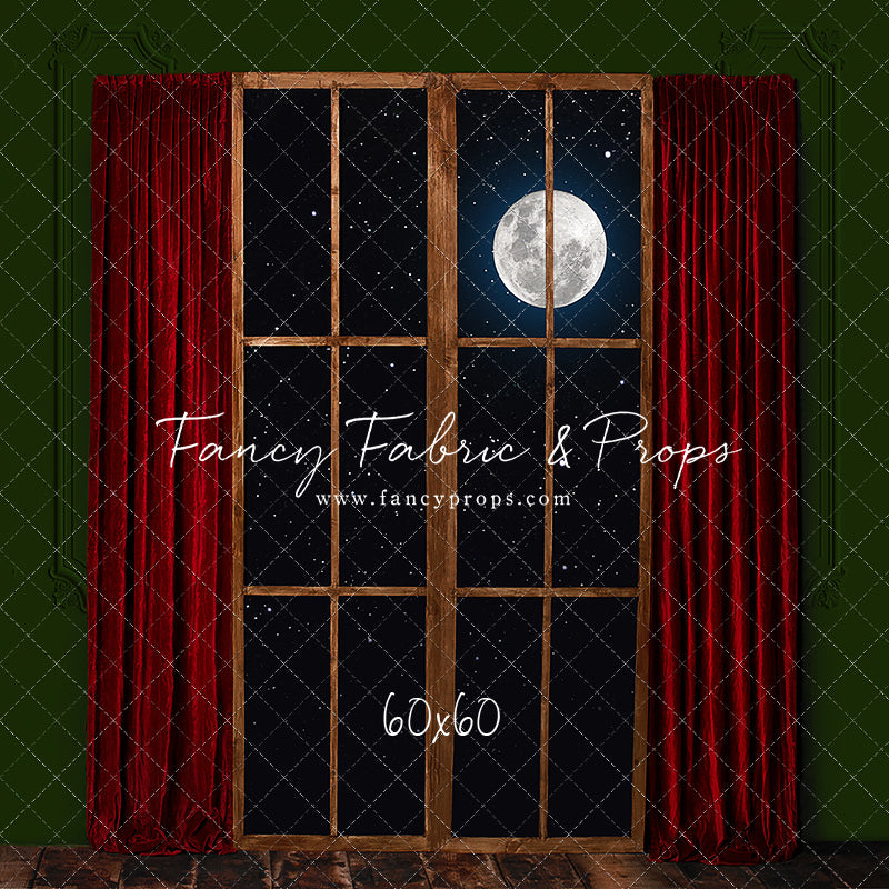 Red & Green Wood Window