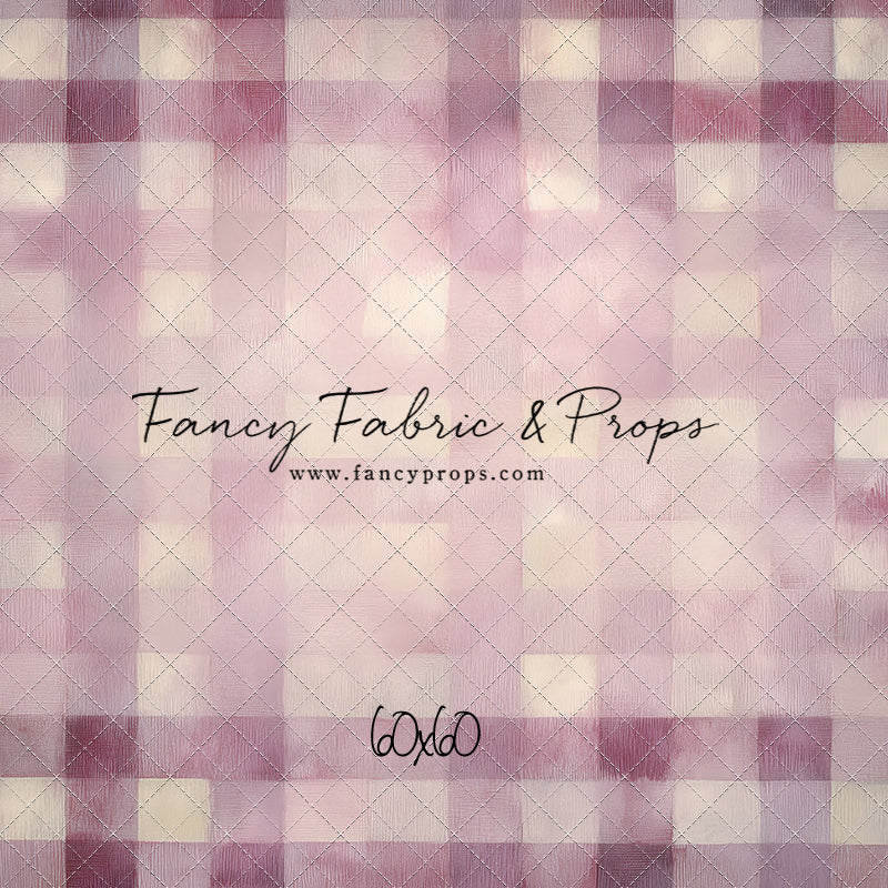 Rose Quartz Plaid - With Sweep Option