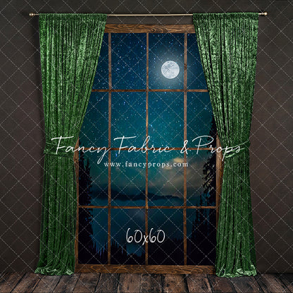 Serene Evergreen Moon