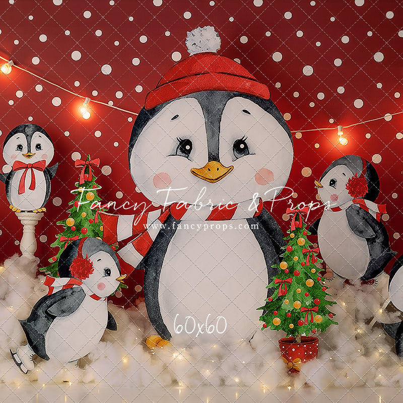 Snowy Penguin Friends