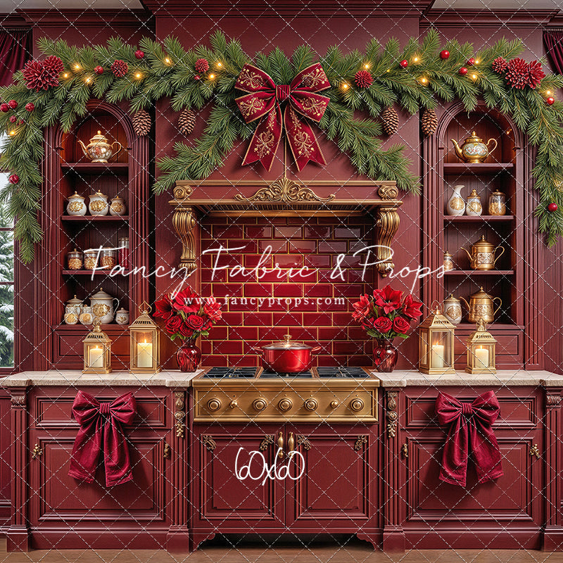 Sophisticated Scarlet Kitchen - With Sweep Option
