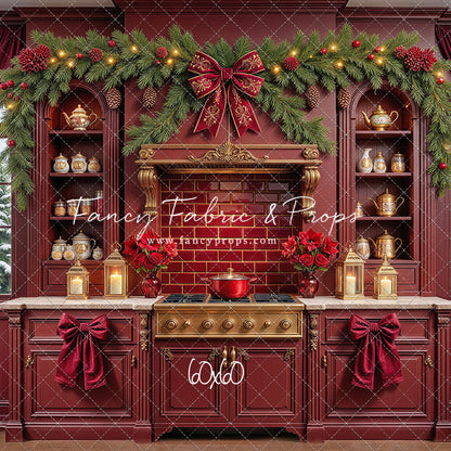 Sophisticated Scarlet Kitchen - With Sweep Option