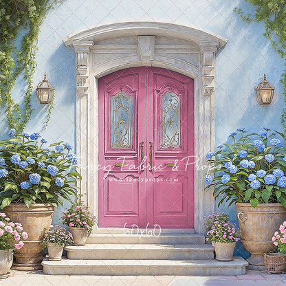 Summertime Patio - Pink Door - With Sweep Option