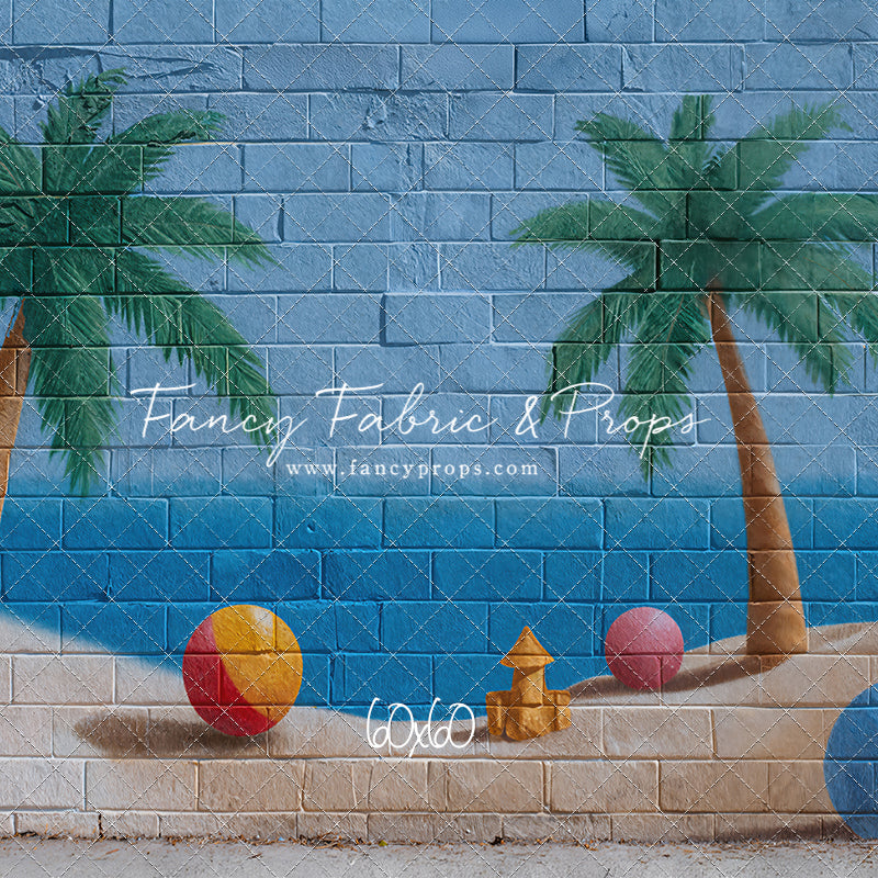 Sunny Shores Mural - With Sweep Option