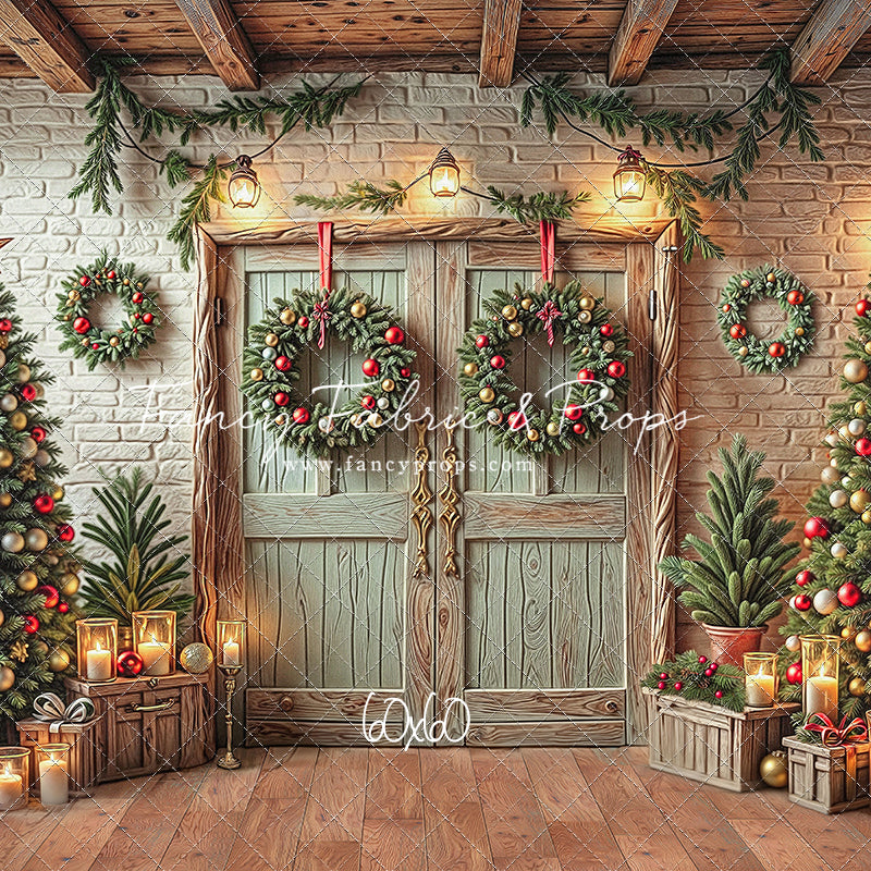 The Christmas Cabin Porch - with Sweep Option