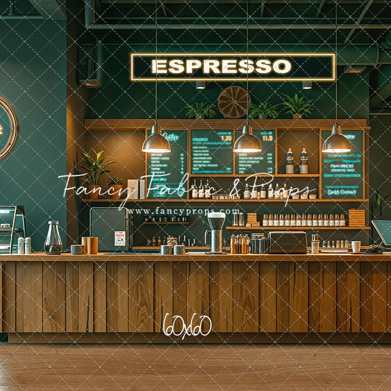 The Coffee Spot - Wood Floor Version - With Sweep Option