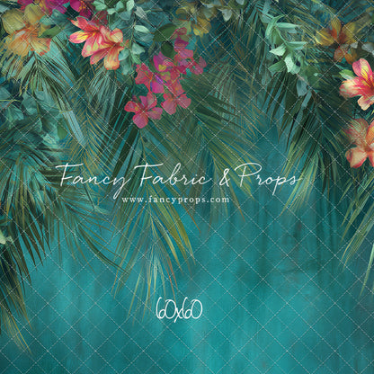 Tropical Teal Bloom - With Sweep Option