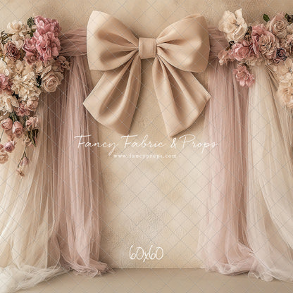 Velvet Blossom Bow Arch - With Sweep Option