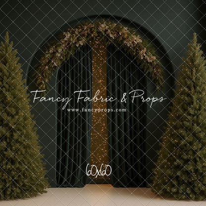 Velvet Christmas Arch - With Sweep Option