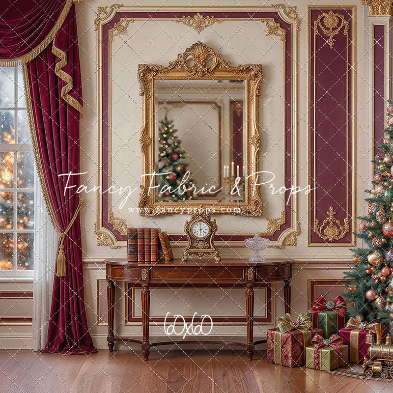 Velvet Holiday Reflection- with Sweep Option
