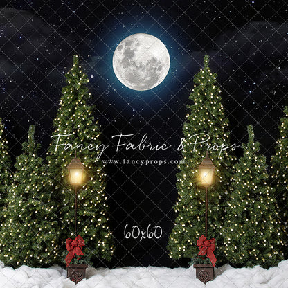 Nighttime Cocoa Stand With Lights 2pc Mini Room