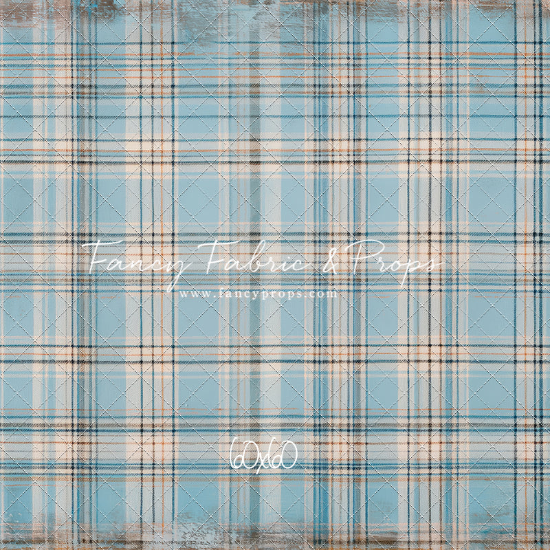 Winter Sky Gingham - With Sweep Option