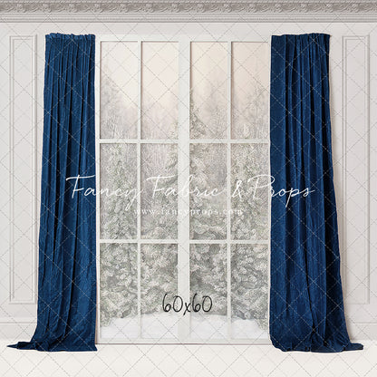 Winter Window Blue