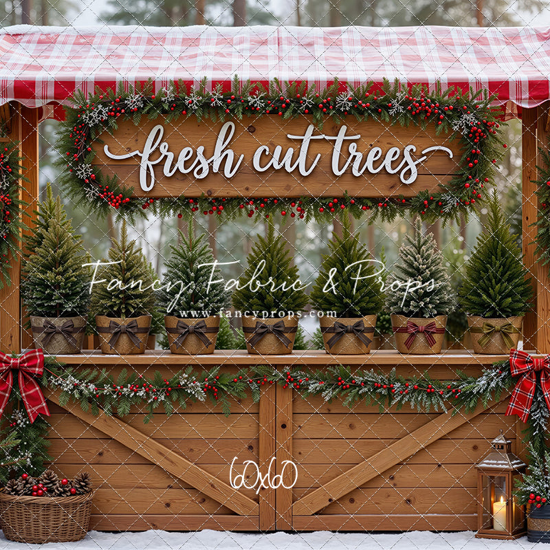 Winter Woods Tree Market - With Sweep Option