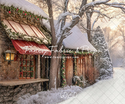 Country Christmas Store Street - with Sweep Option