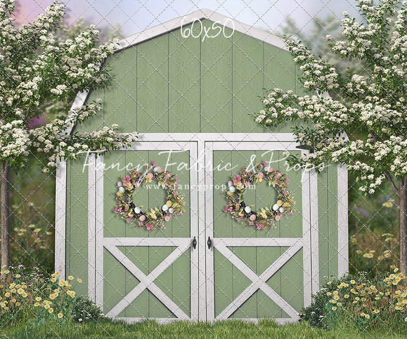 Easter Blossoms Barn - With Sweep Option