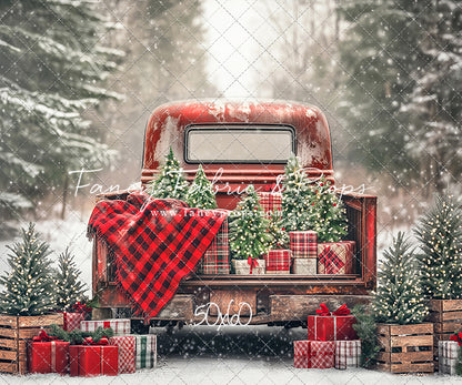 Festive Pickup Truck - with Sweep Option