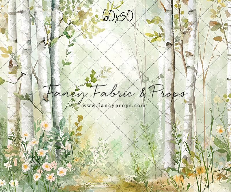 Painted Birch Forest - With Sweep Option