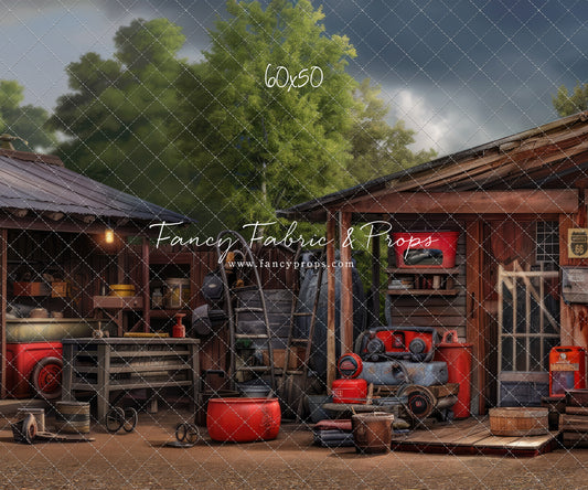 Pop's Garage 60x50" - Littles Collection