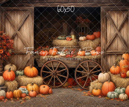Pumpkin Patch Barn 60x50" - Littles Collection