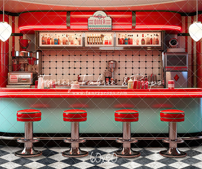 Soda Pop & Sock Hop Diner - With Sweep Option