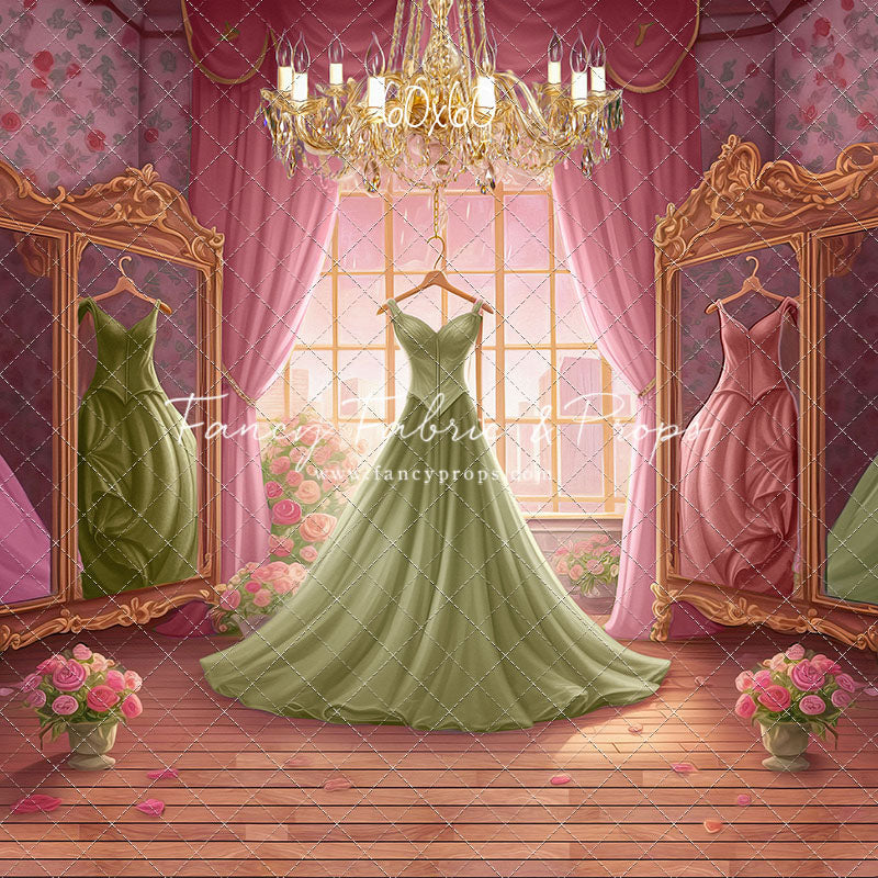 Dress Like A Princess - Green Dress - With Sweep Option