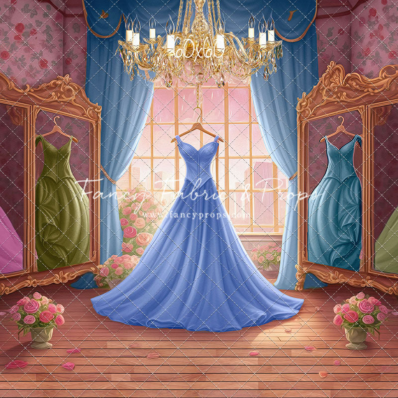 Dress Like A Princess - Dark Blue Dress - With Sweep Option
