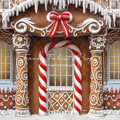 Fancy Peppermint Gingerbread House - With Sweep Option