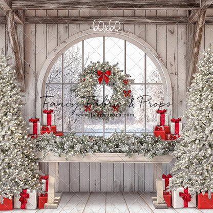 Farmhouse Christmas Winter View