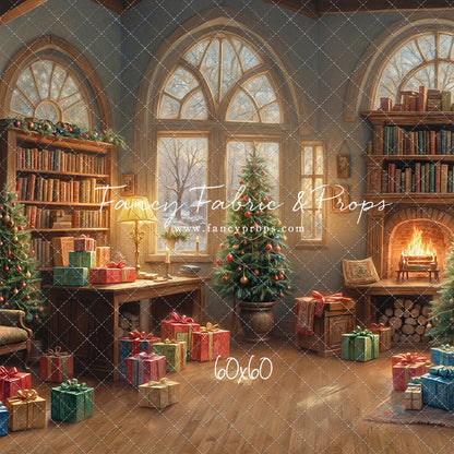 Festive Fireside Study - with Sweep Option