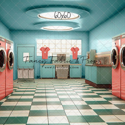 Laundry Day - Blue With Double Washers- With Sweep Option