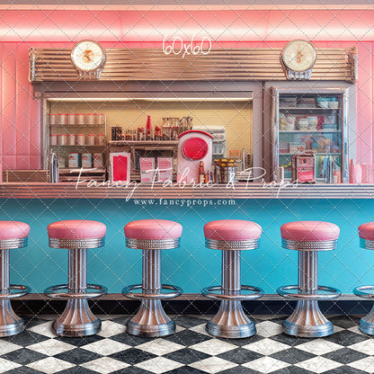 Rockin Retro Pastel Diner - With Sweep Option