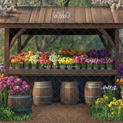 Rustic Spring Flower Stand - With Sweep Option