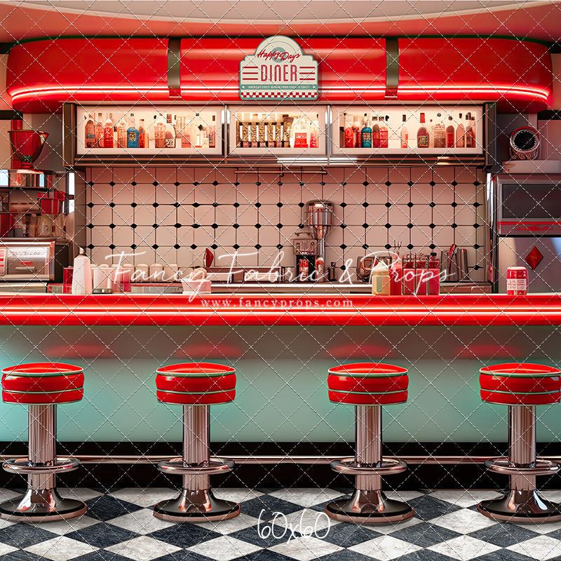 Soda Pop & Sock Hop Diner - With Sweep Option