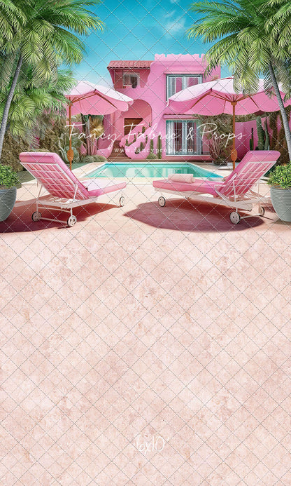 Barbie's Poolside Vacation - Pavement Floor - With Sweep Option