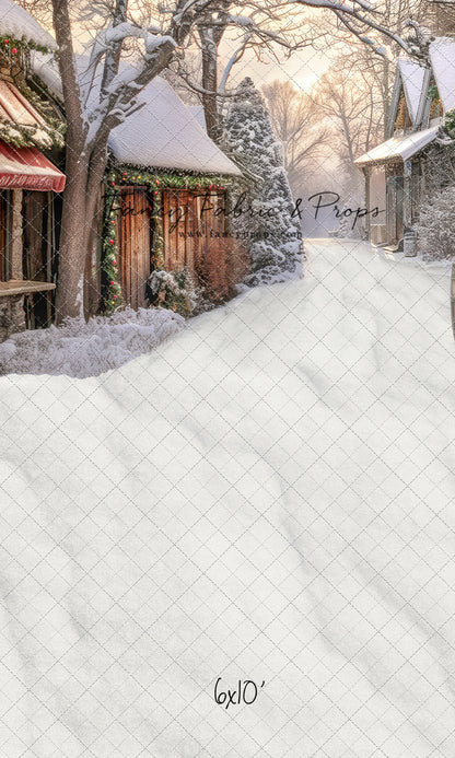 Country Christmas Store Street - with Sweep Option