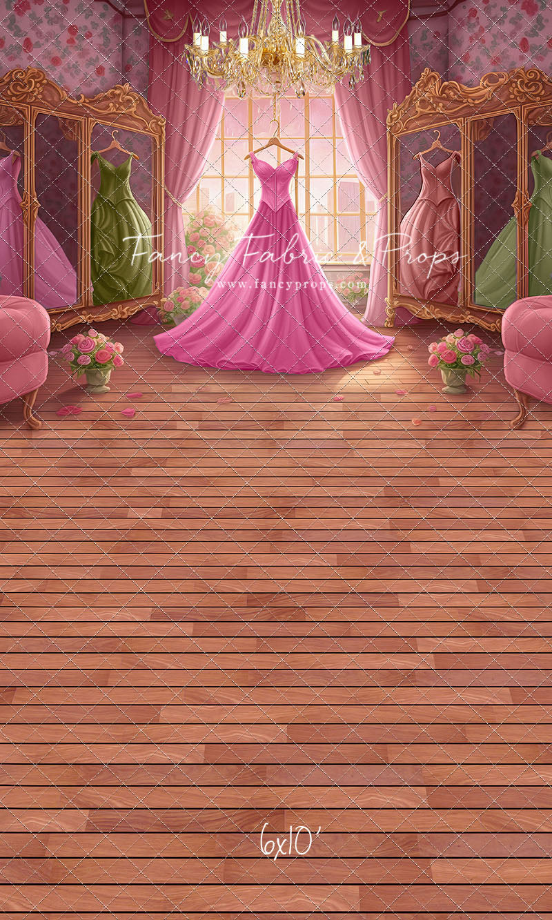Dress Like A Princess - Pink Dress/Pink Curtains - With Sweep Option
