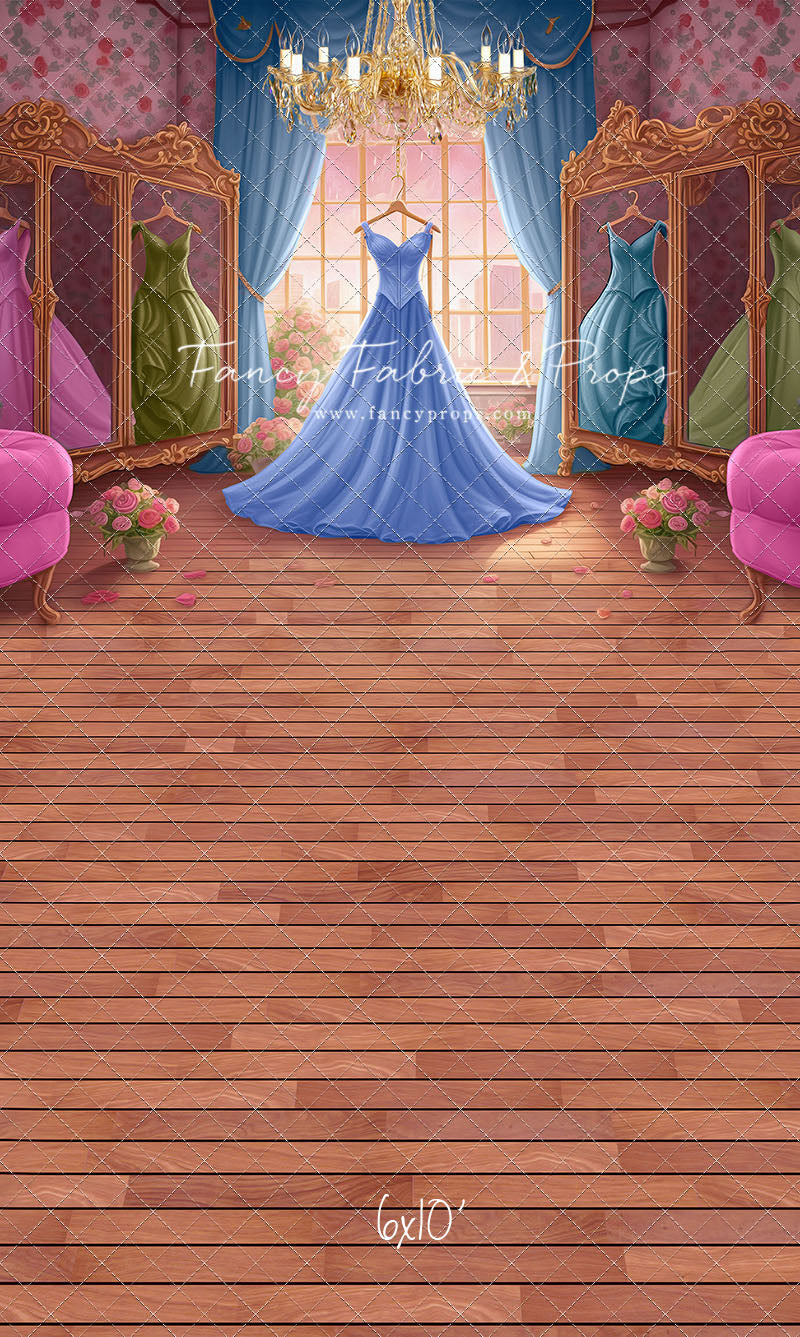 Dress Like A Princess - Dark Blue Dress - With Sweep Option