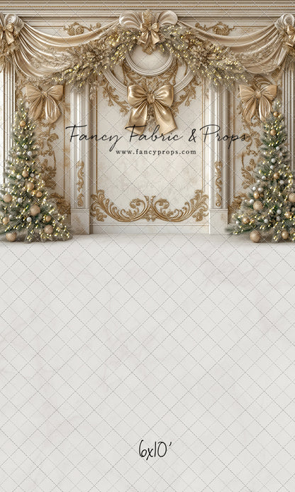 Fancy Gold Bow Wall - with Sweep Option