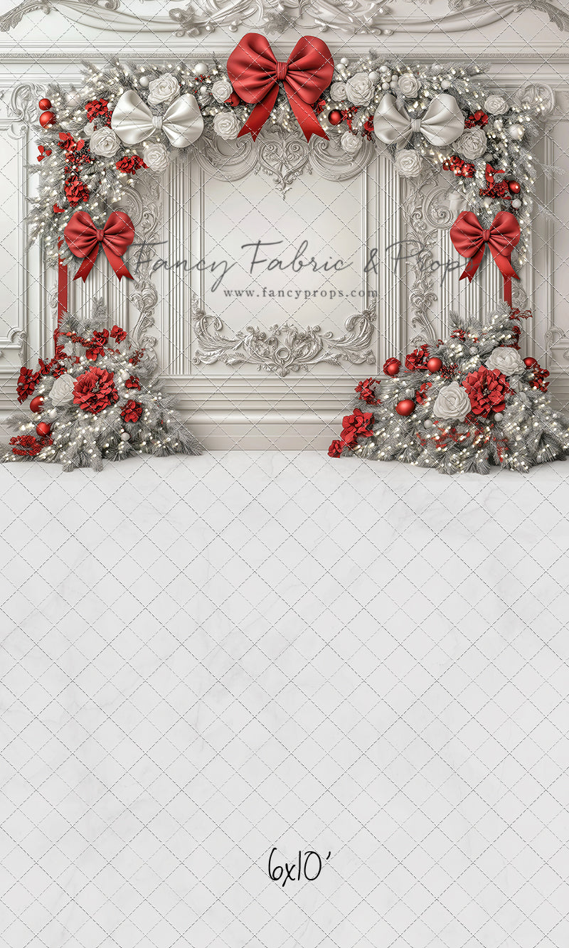 Fancy Red & White Wall - with Sweep Option