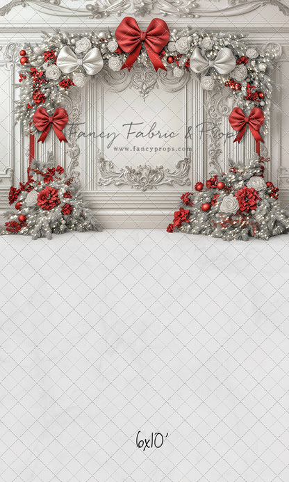 Fancy Red & White Wall - with Sweep Option