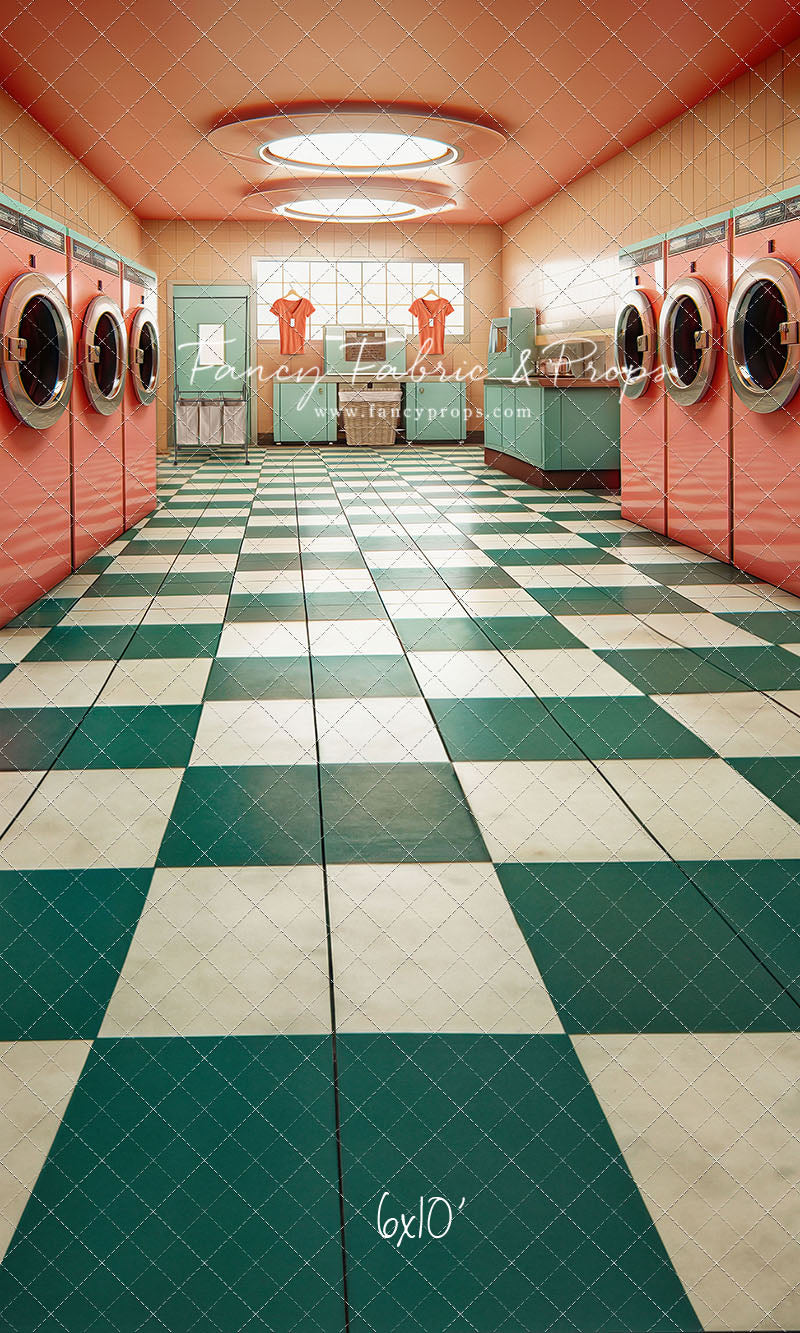 Laundry Day - Coral With Double Washers- With Sweep Option