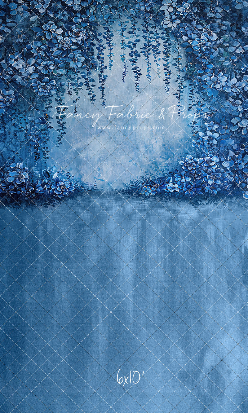 Painted Indigo Florals - Sweep Only