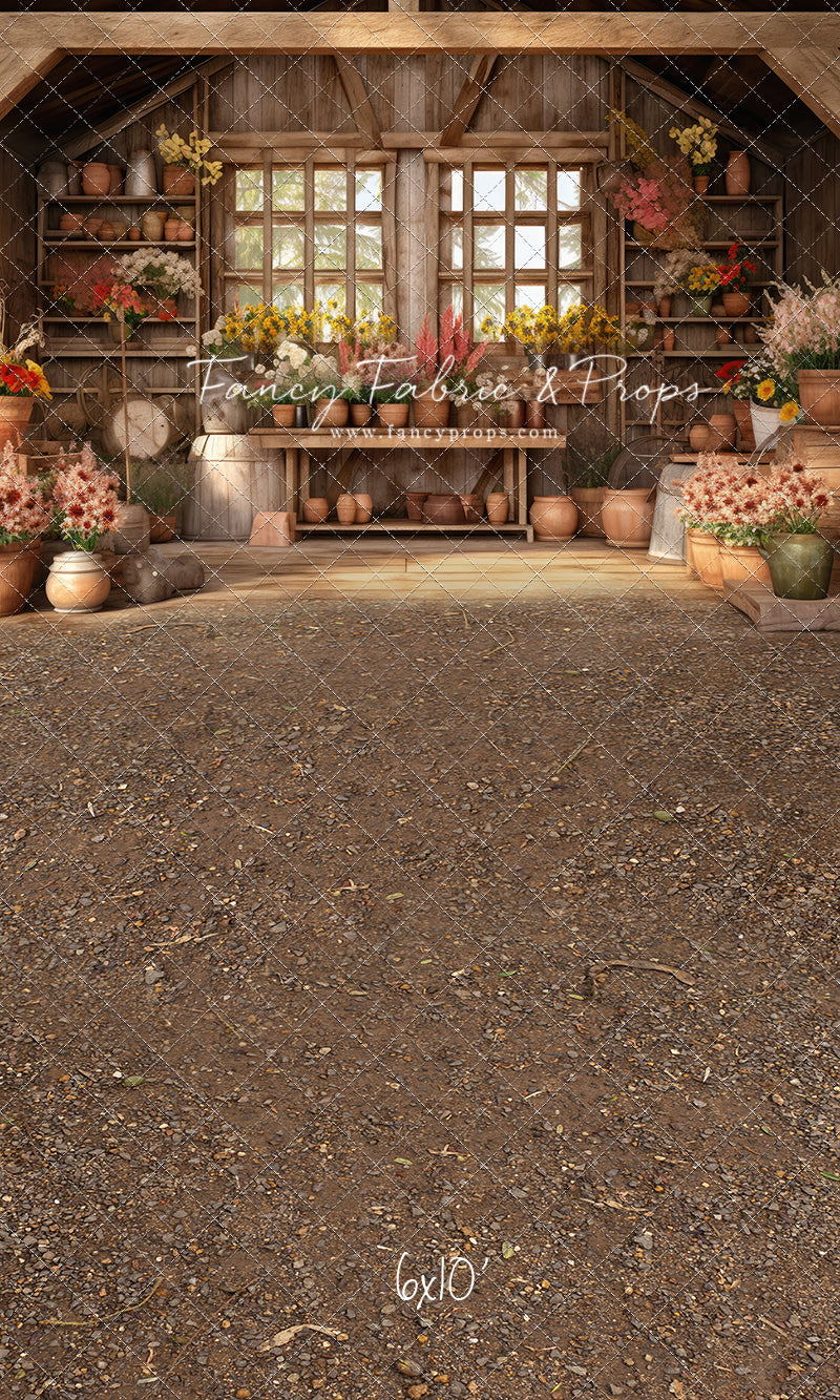 Rustic Greenhouse Blooms - With Sweep Option