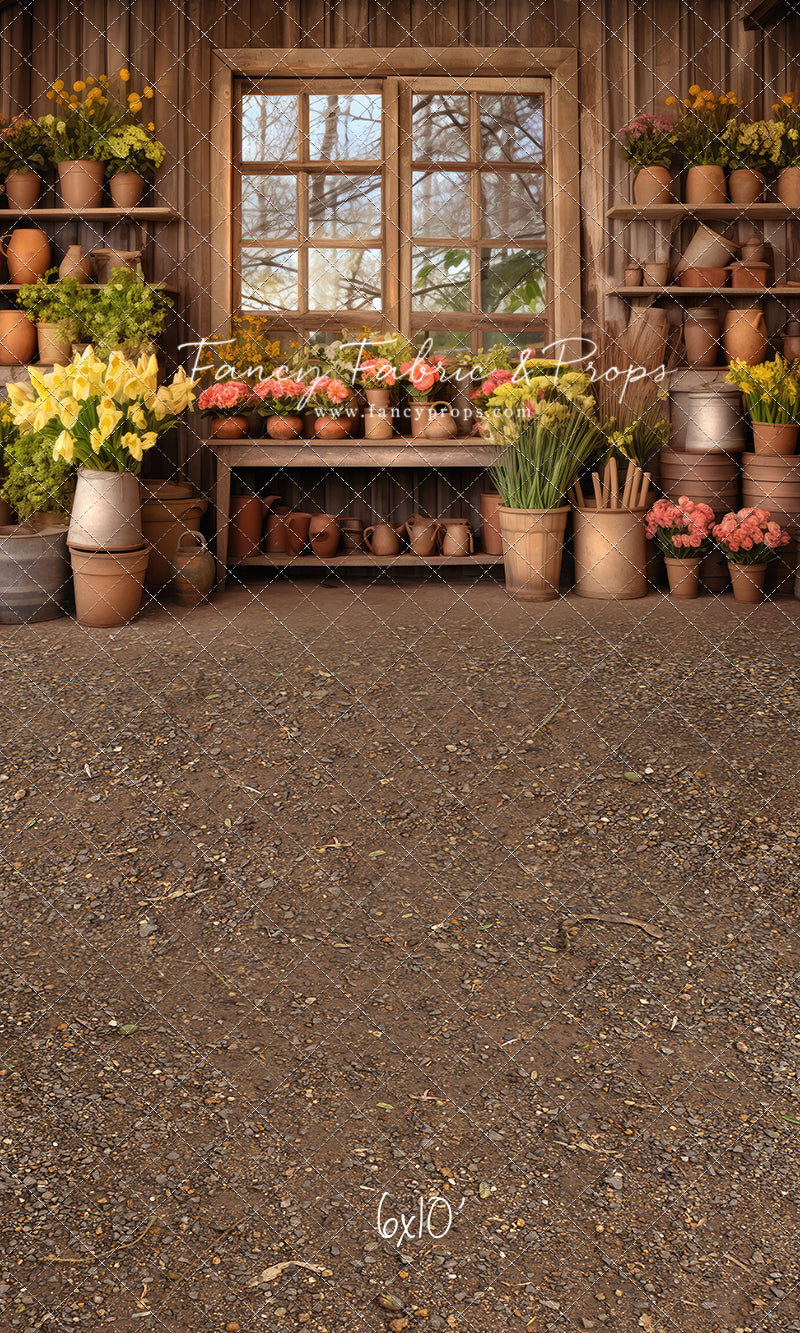 Rustic Greenhouse Garden View - With Sweep Option