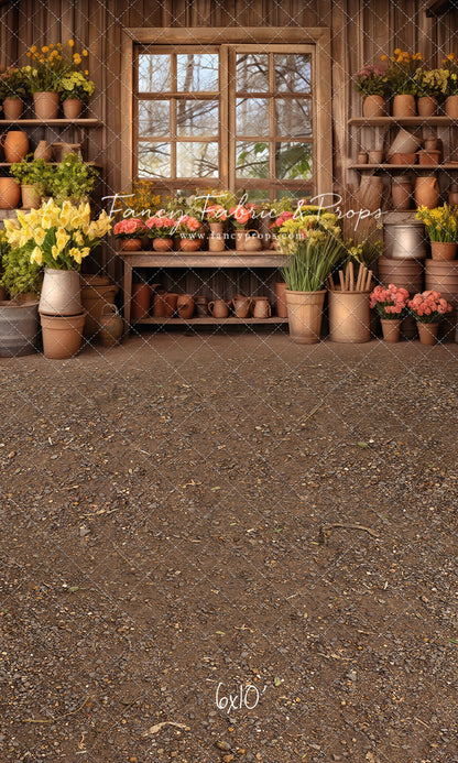 Rustic Greenhouse Garden View - With Sweep Option