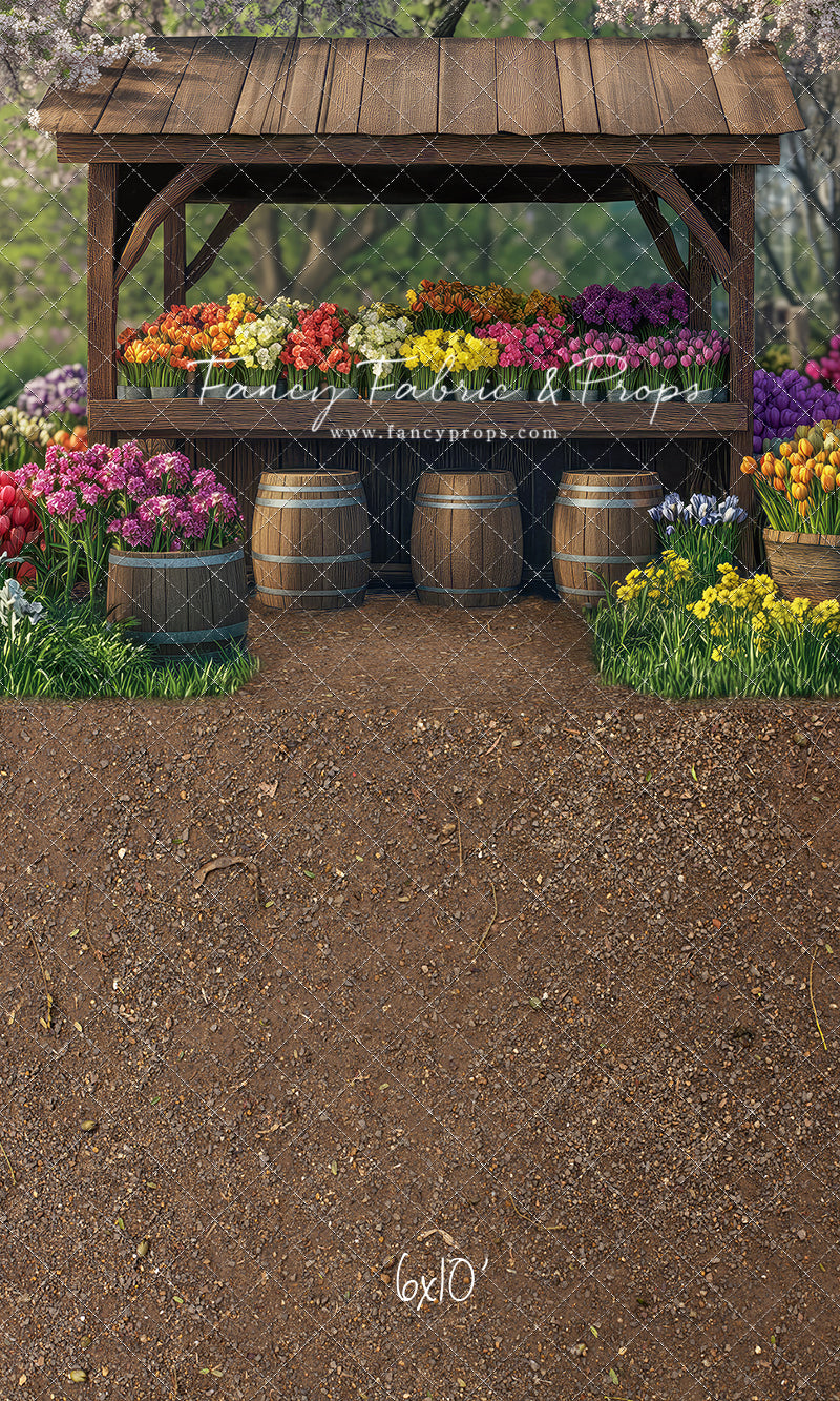 Rustic Spring Flower Stand - With Sweep Option