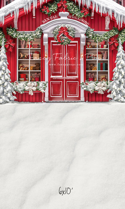 Santa's North Pole Village Workshop - With Sweep Option