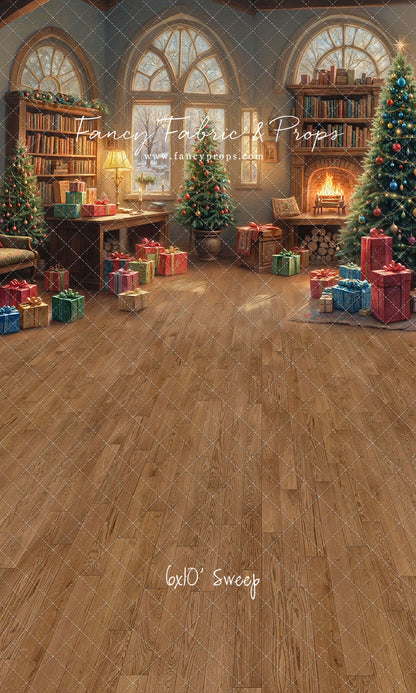 Festive Fireside Study - with Sweep Option