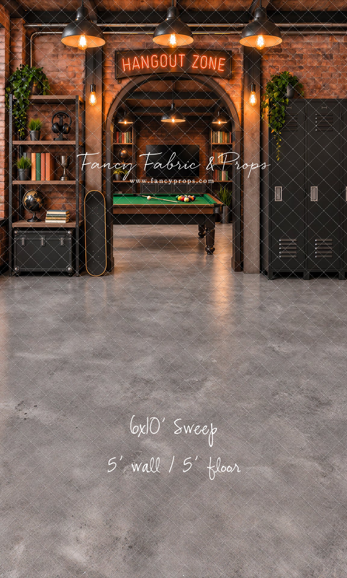 Industrial Loft Hangout Zone - With Sweep Option
